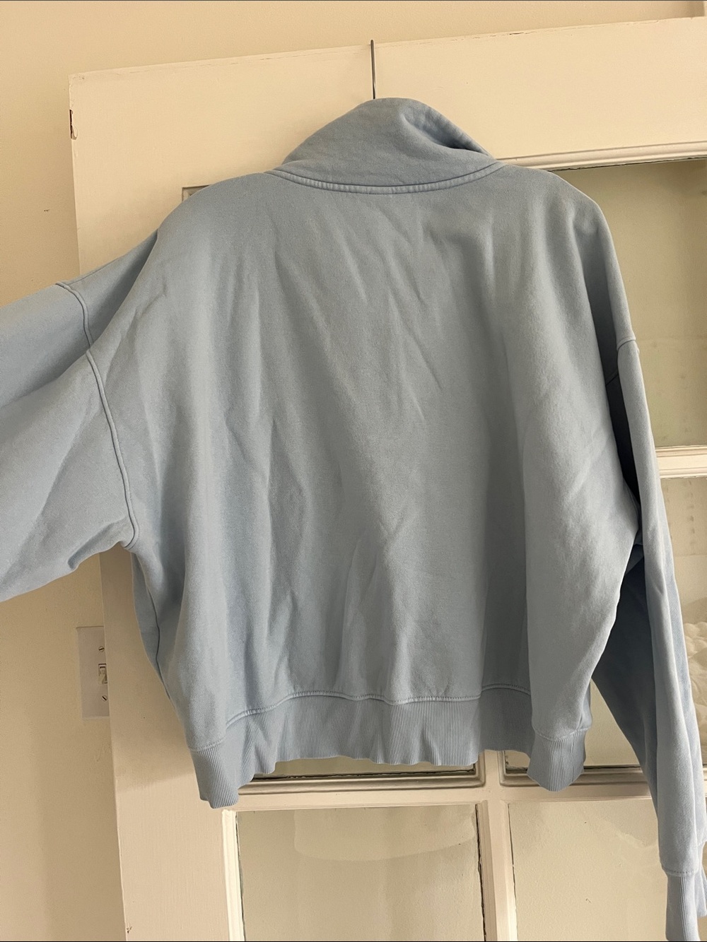 Universal Thread Light Blue Button-Front Fleece Pullover - Picture 4 of 4